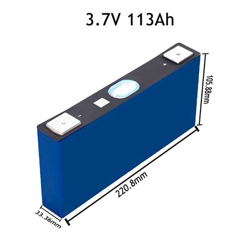 中航鋰電3.7V 113.5Ah三元鋰電池尺寸