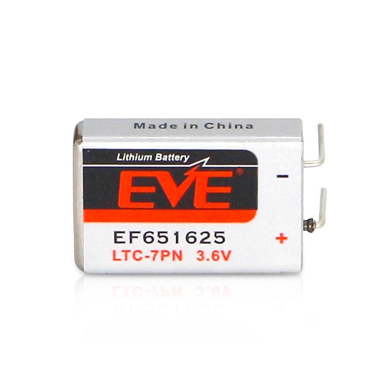 EVE EF651625 3.6V750mAh鋰亞硫酰氯不可充電鋰電池 方形鋰亞電池